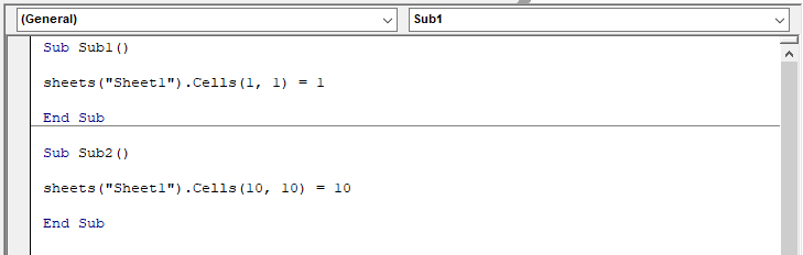 Subs Different Module